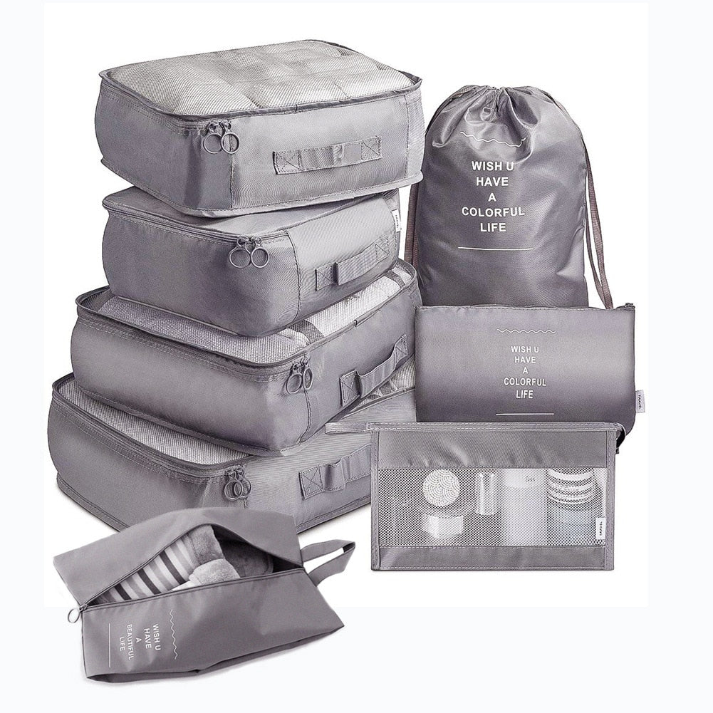 8Pcs/set Large Luggage Packing Cube
