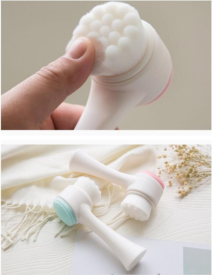 Facial Brush Double Sided Facial Cleanser