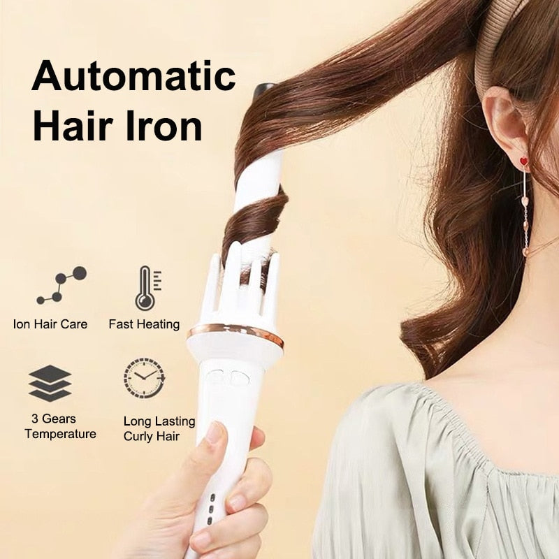 One-Click Automatic Rotating Ceramic Curling Iron
